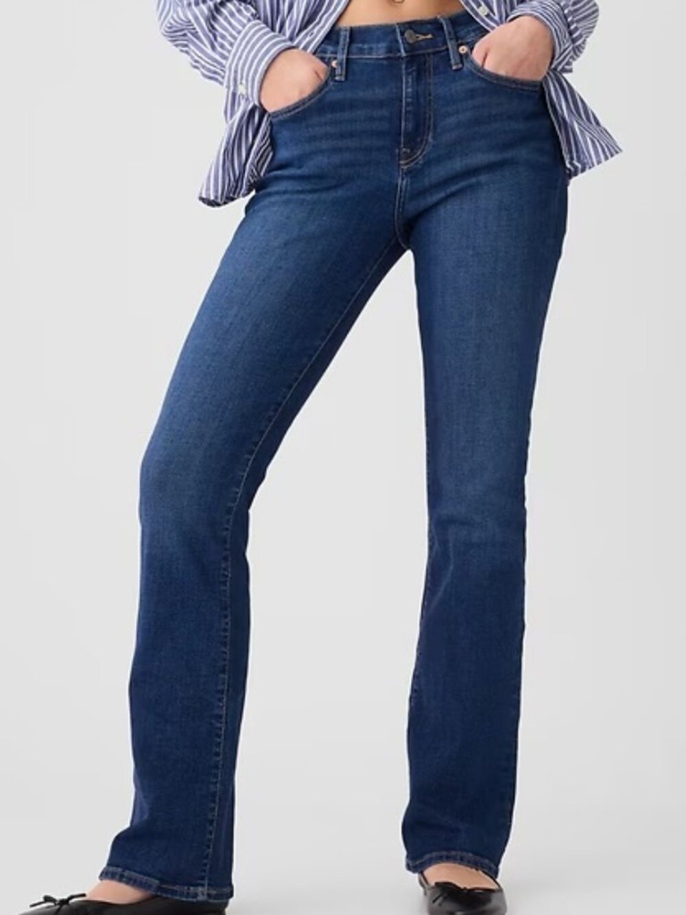 Gap Universal Baby Boot jeans in dark wash, size 30/10, mid-rise
